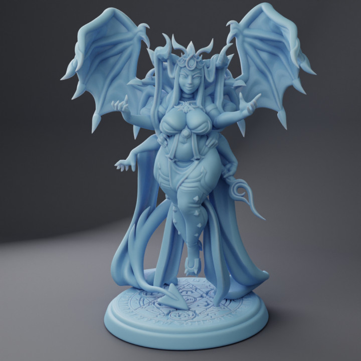 3d Printable Boss Succubus By Twin Goddess Miniatures