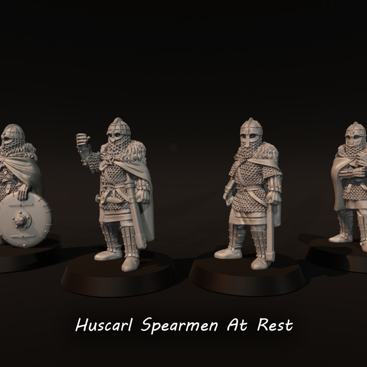 Huscarl Spearmen At Rest