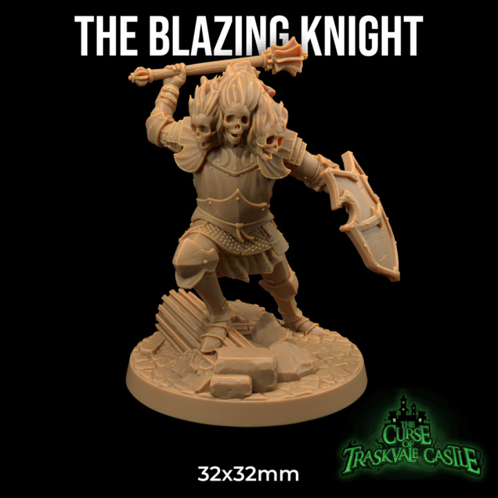 The Blazing Knight | PRESUPPORTED | The Curse of Traskvale Castle image