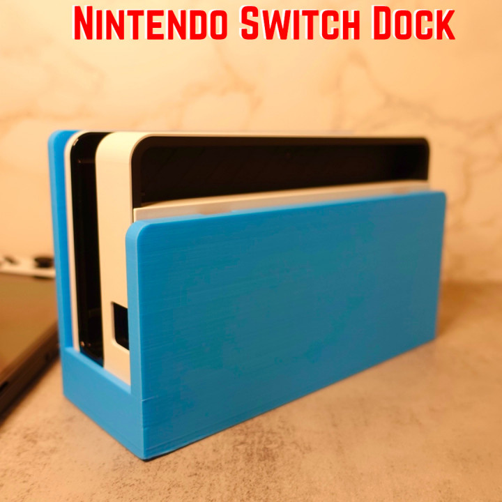 3D Printable Nintendo Switch Custom Dock (Original/OLED) by MysticMesh3D