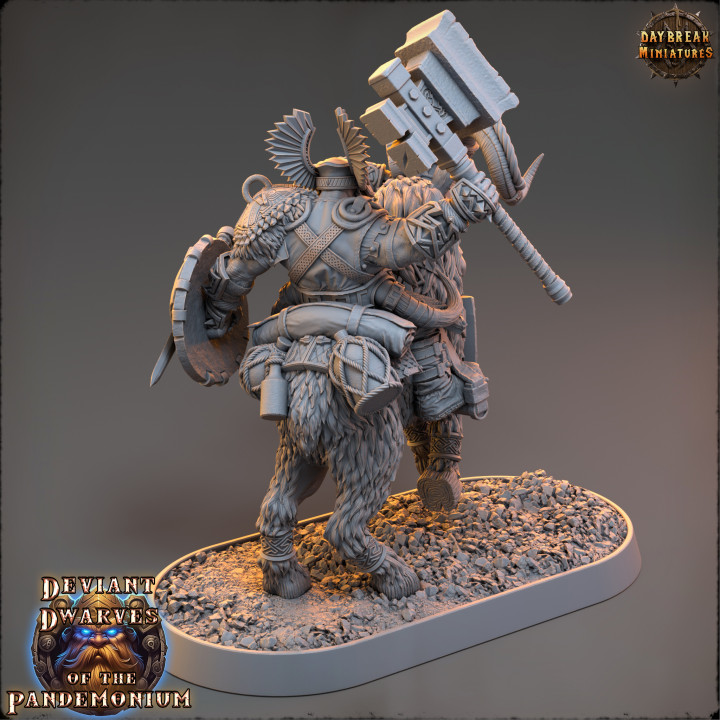 Trazdak Darkbane on Fire Goat - Deviant Dwarves of the Pandemonium