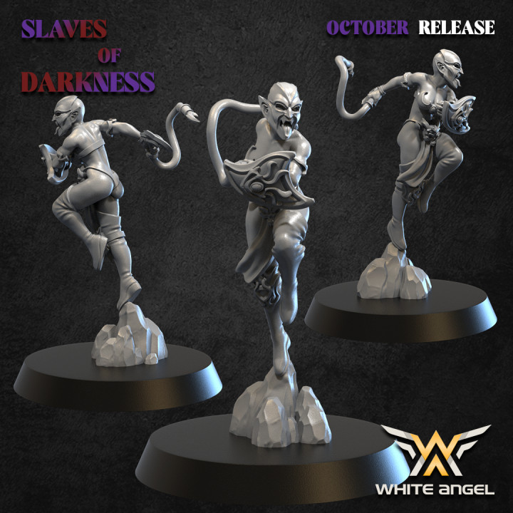 3D Printable BLOOD DRINKERS - SLAVES OF DARKNESS (OCTOBER RELEASE) (ELF ...