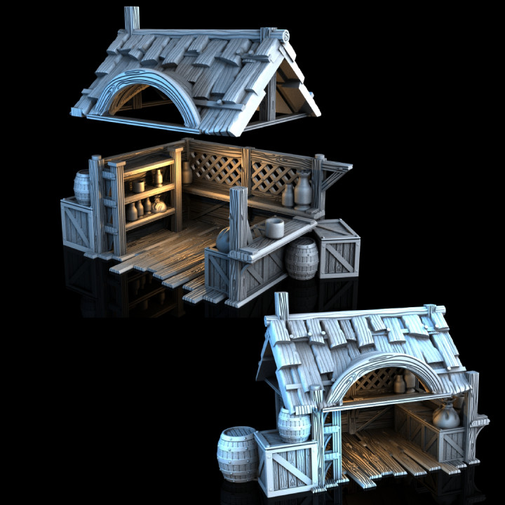 Market Stall - Medieval Town Set image