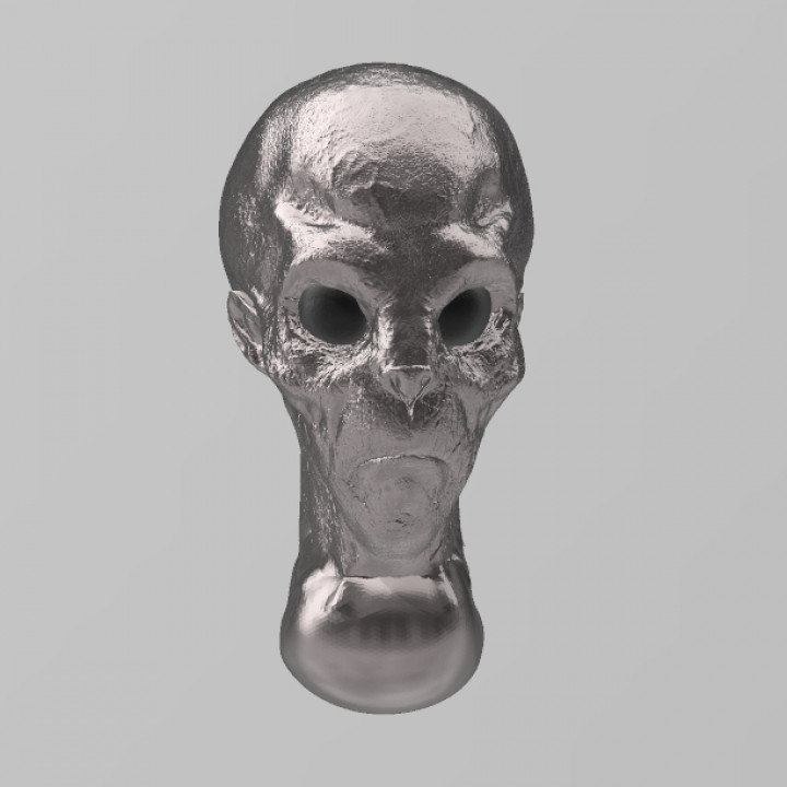 Alien Grey Head for 28mm Mini image