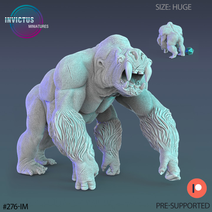 3D Printable Nuclear Ape Set / Space Gorilla / Kong Beast / Cosmic