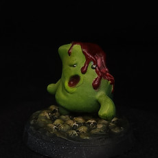 Mallowkin Zombie Miniature, Pre-Supported