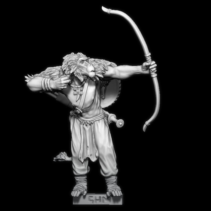 Geldn 03: Geladan (Baboon man) Archer. (Pre-Supported) image