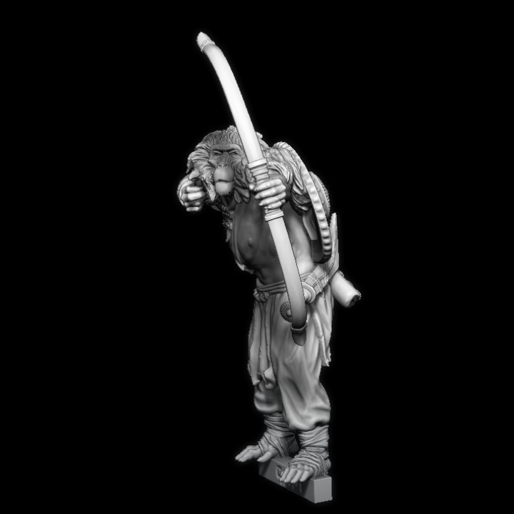 Geldn 03: Geladan (Baboon man) Archer. (Pre-Supported) image