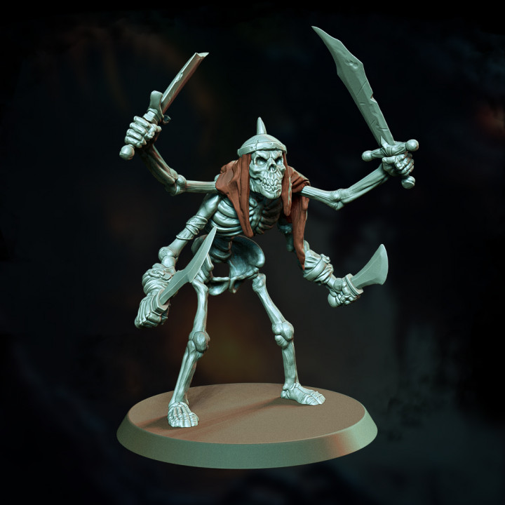 4 Armed skeleton image