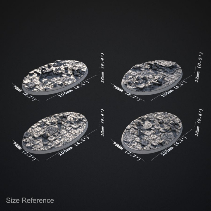 Ancient Ruins 105x70mm Bases