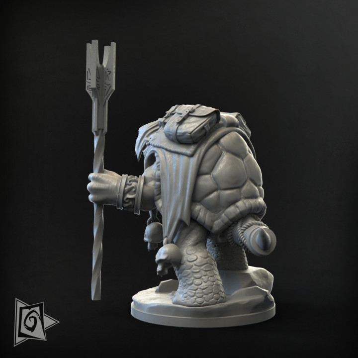 Warlock turtle of The Great Old One (25mm base & 75mm Scale) image