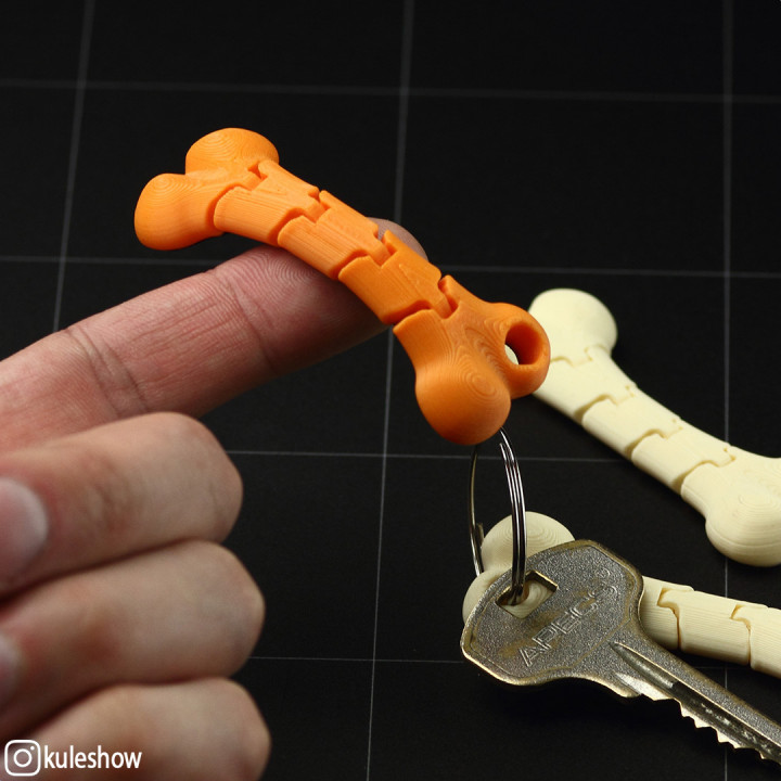 Flexible Bone keychain image