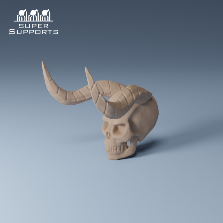 Skull with horns grop 1 image