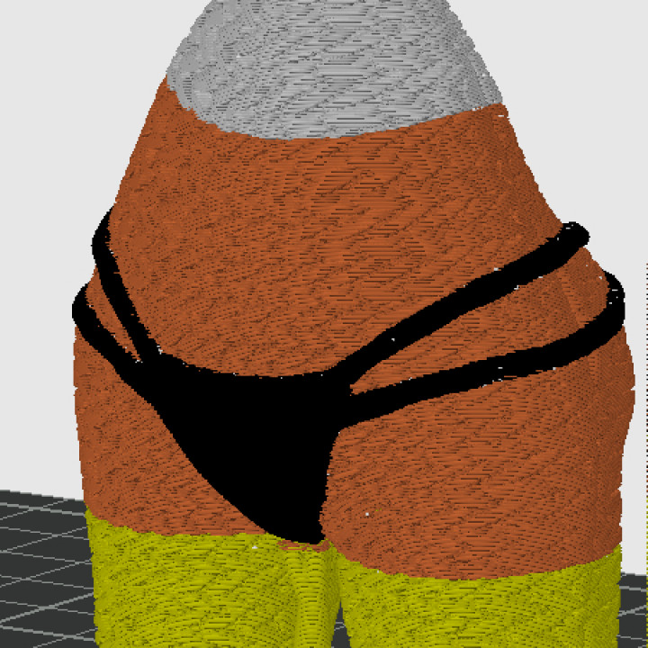 KNITTED CANDY CORN WITH BOOTY AND G-STRING image