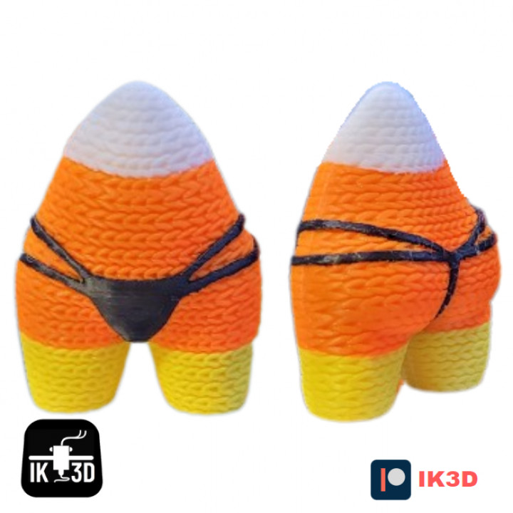 KNITTED CANDY CORN WITH BOOTY AND G-STRING image
