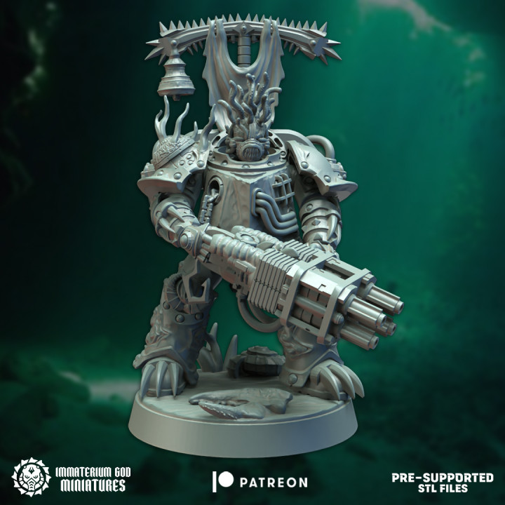 3d Printable Abyss Soldiers Set 2 Champions By Immaterium God Miniatures