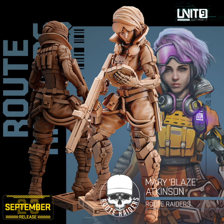 Cyberpunk - Mary 'Blaze' Atkinson - Route Raiders image