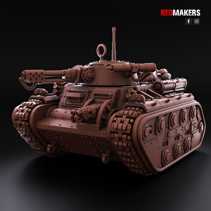 3D Printable Armored Flamethrower - Imperial Force by RedMakers