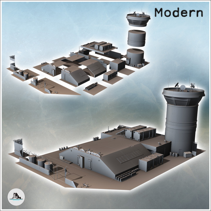 Modern fortified base pack No. 2 - Cold Era Modern Warfare Conflict World War 3 RPG  Post-apo WW3 WWIII image