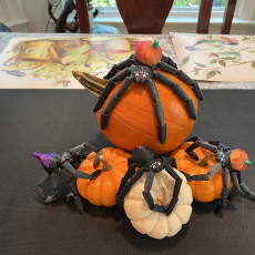 Picture of print of Flexi Pumpkin Widow Spider (Print in Place)