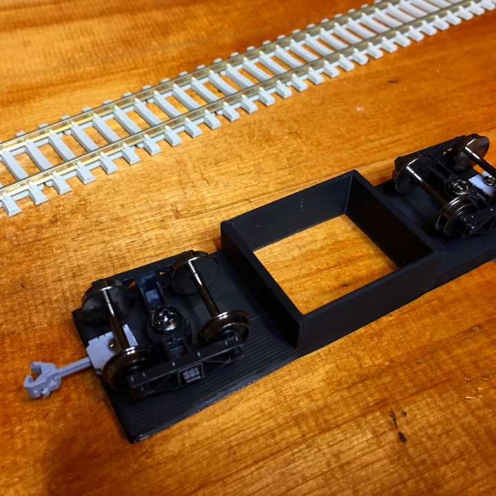 HO scale rail cleaning car image