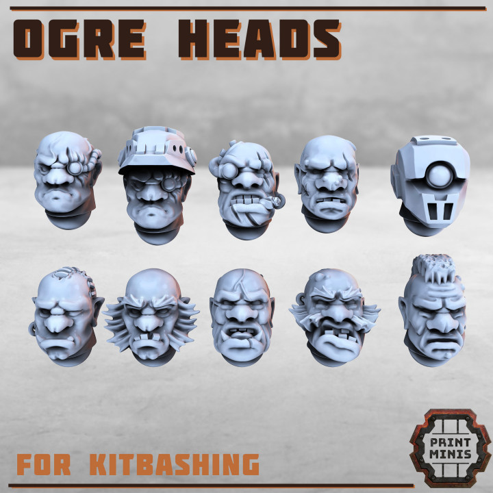 Ogre Heads for kitbashing image