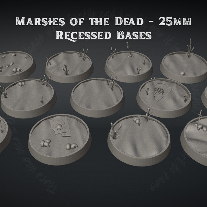 Marshes of the Dead - 25mm Infantry Bases image