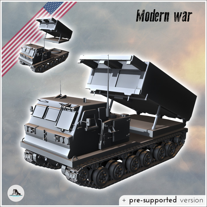 M270 Multiple Launch Rocket System - USA US Army Cold War America Era Iron Curtain Warfare Crisis Conflict RPG image
