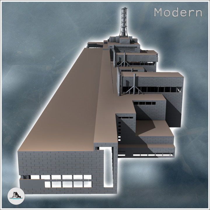 Chernobyl nuclear power plant with open reactor after explosion (7) - Cold Era Modern Warfare Conflict World War 3 RPG  Post-apo WW3 WWIII image