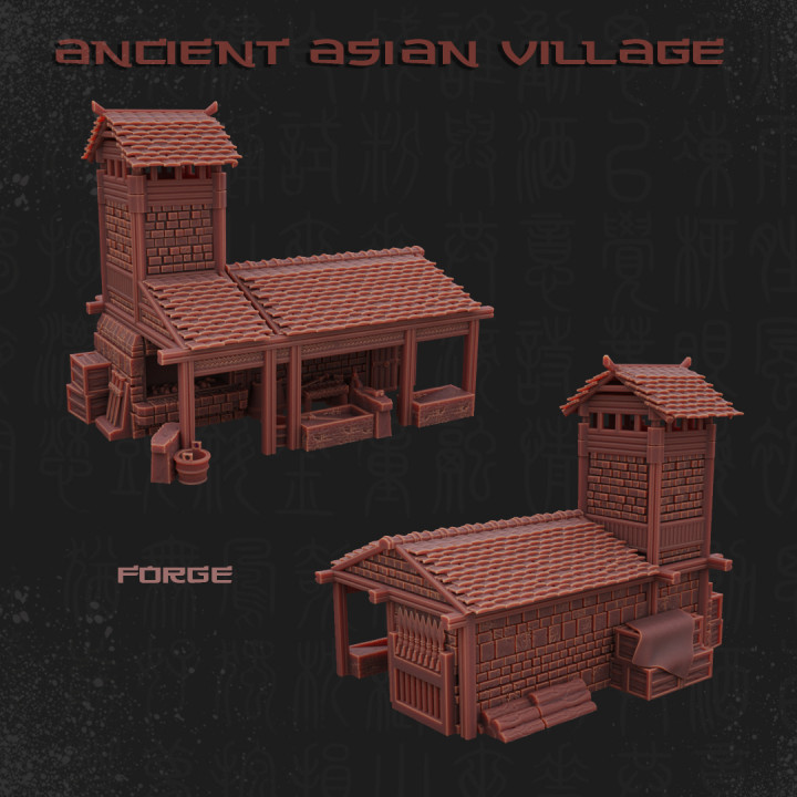 Ancient Asian Village image