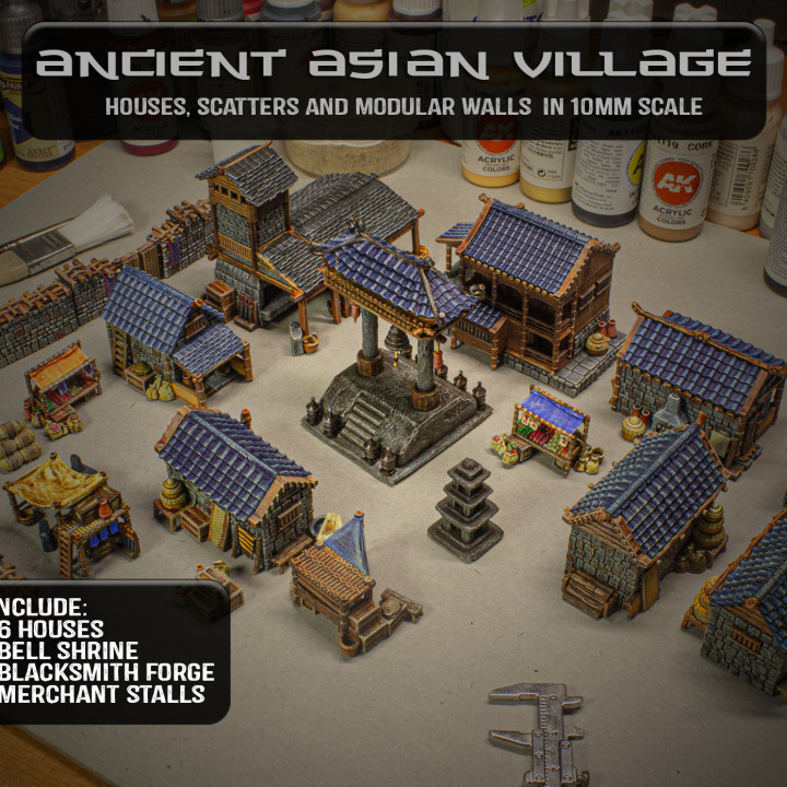 Ancient Asian Village image
