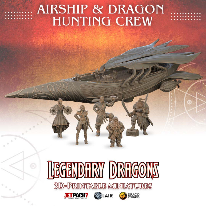 Colossal Airship + 5 Crew members from Legendary Dragons's Cover