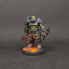 Picture of print of WP - Fire and Iron - Male Orc Warrior C