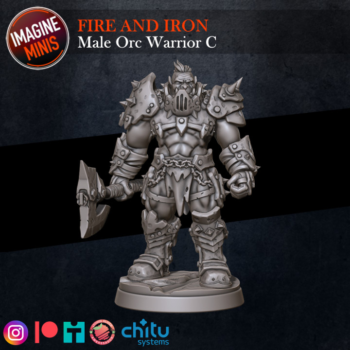 WP - Fire and Iron - Male Orc Warrior C image