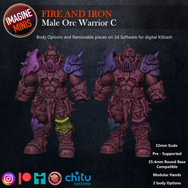 WP - Fire and Iron - Male Orc Warrior C image
