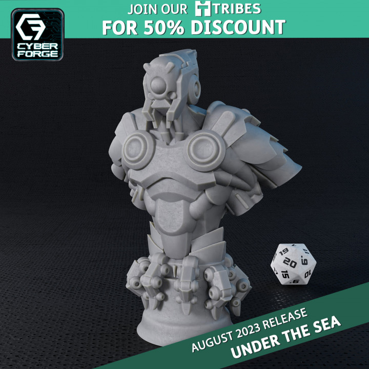 Cyber Forge Under The Sea Seabed Bust image
