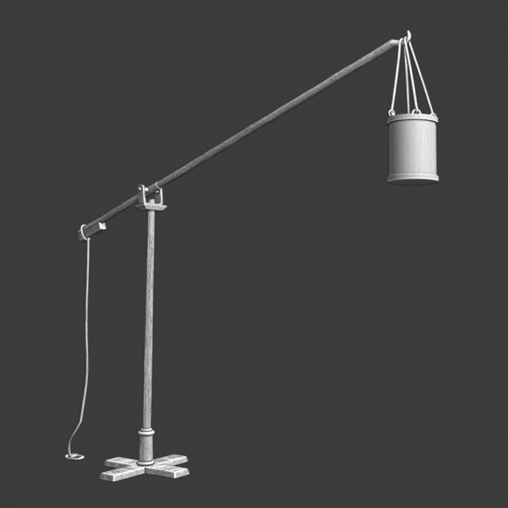 Medieval Siege Crane - model