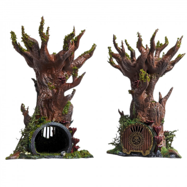 Druid Home and Fey Creature Tree House - fantasy tabletop terrain