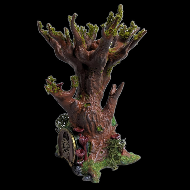Druid Home and Fey Creature Tree House - fantasy tabletop terrain image