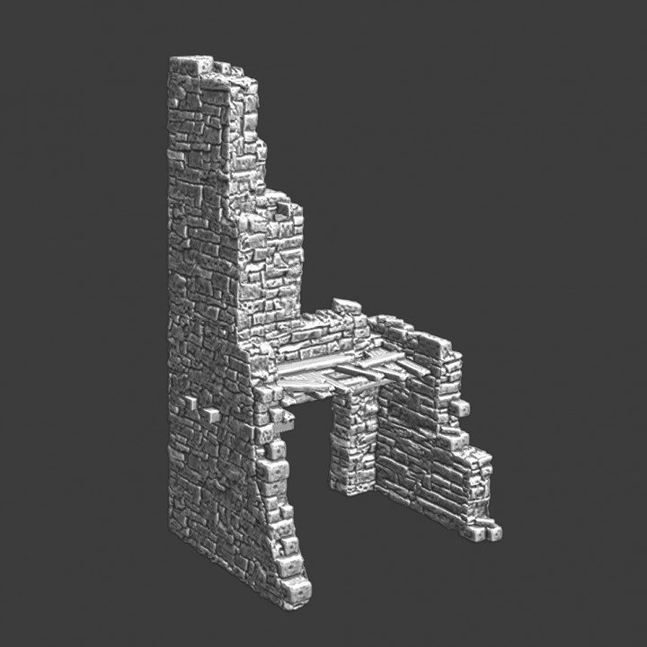 Small medieval castle ruin - tower image
