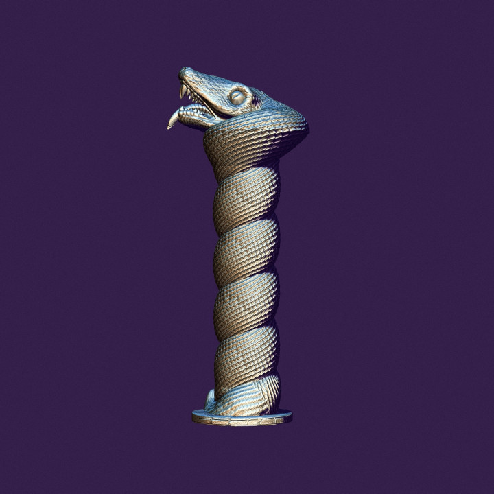 snake knife handle for casting image