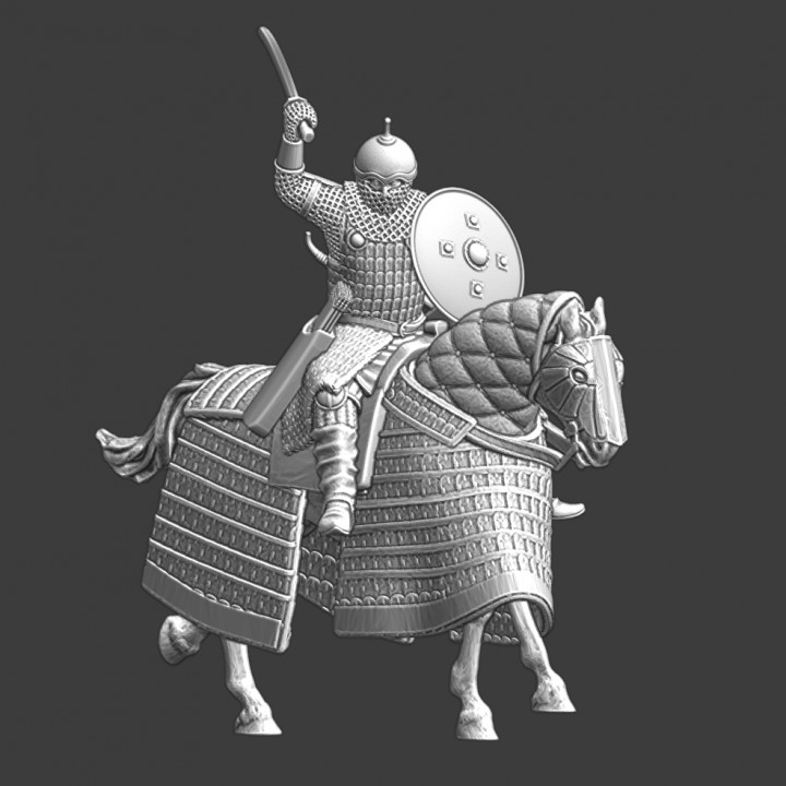 Mounted Mongol Warrior - with sword