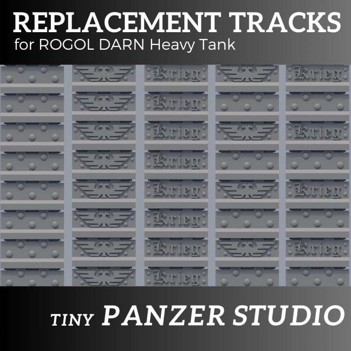 Replacement tracks for heavy tank