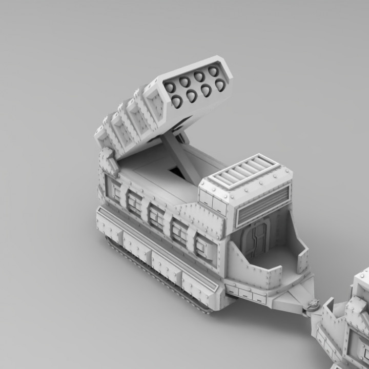 3D Printable Enclosed Missile Wagon by Rogue Sculpts