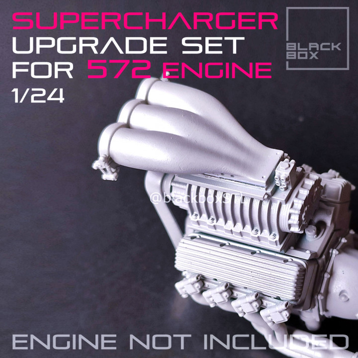 Supercharger upgrade set for 572 ENGINE 1-24th