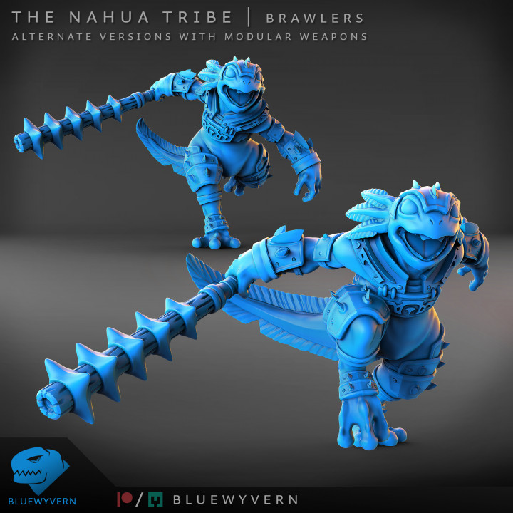 3D Printable The Nahua Tribe - Complete Set B (Modular) By BlueWyvern