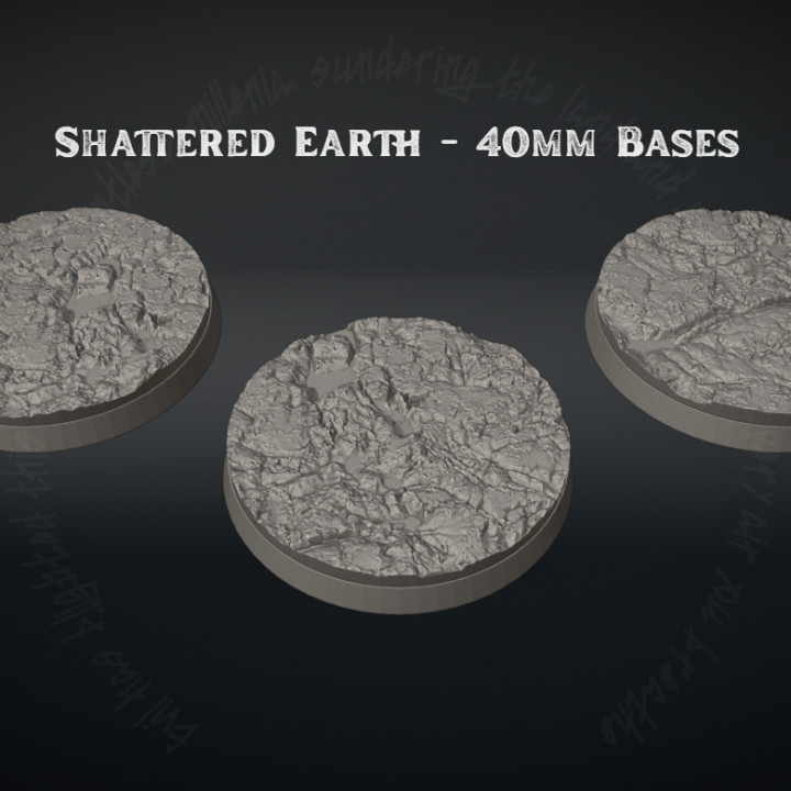 Shattered Earth - 40mm Bases