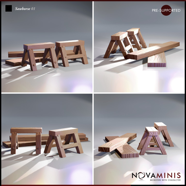 Sawhorse & Planks 01