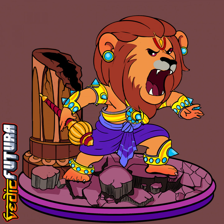 Chibi-Narasimha (The Man-lion Avatar) image
