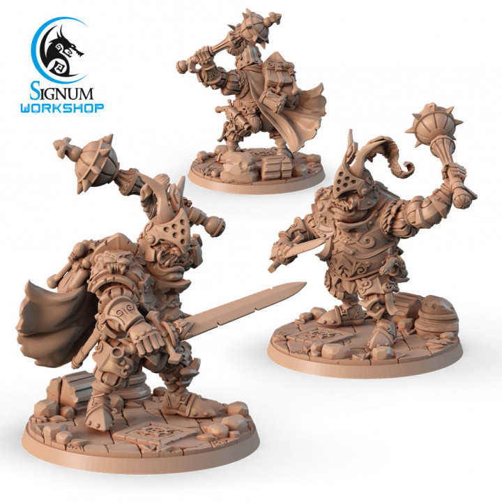 Ogre with mace, “Ironheads” heavy infantry